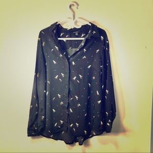 Le chateau bird blouse